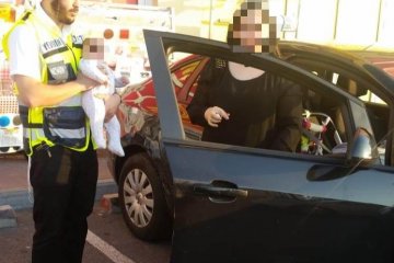 אשדוד: פעוט שננעל ברכב חולץ ע”י מתנדב ידידים