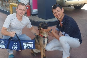 חיפה: כלב ננעל ברכב לעיני בעליו, מתנדב ידידים חילץ אותו בשלום