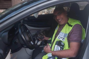 כרמיאל: כלבה ננעלה ברכב בשגגה וחולצה בשלום ע”י מתנדב ידידים