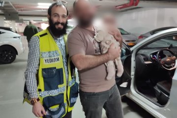 רמת ישי: תינוקת ננעלה ברכב וחולצה בשלום על ידי מתנדב ידידים