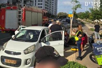 קריית אונו: פעוטה ננעלה בשגגה ברכב, מתנדב ידידים חילץ אותה בשלום • ״זו הפעם הראשונה שלי, התרגשתי מאוד״
