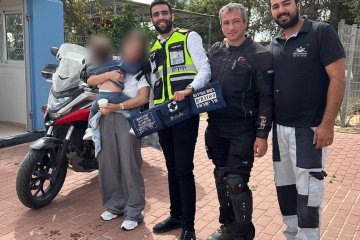 עזריקם: פעוט ננעל בשגגה ברכב, מתנדבי ידידים חילצו אותו בשלום • ״אין סיפוק אדיר מזה״