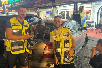 קרית חיים: כלב ננעל בשגגה ברכב, מתנדבי ידידים חילצו אותו בשלום • ״הבעלים שמחו ולא האמינו שהצלחנו לפתוח ולחלץ את הכלב ללא גרימת נזק״