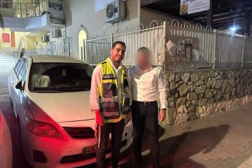 רכסים: תינוק ננעל בשגגה ברכב, מתנדבי ידידים חילצו אותו בשלום • בידידים קוראים להורים לאמץ “כלל מפתח”