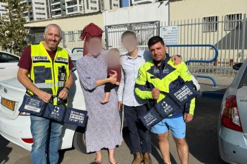 גבעת שמואל: תינוק ננעל בשגגה ברכב, מתנדבי ידידים חילצו אותו בשלום • בידידים קוראים להורים לאמץ “כלל מפתח”