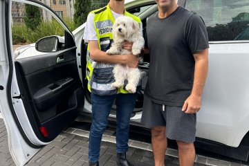 רמת גן: כלב ננעל ברכב וחולץ בשלום ע”י מתנדבי ידידים