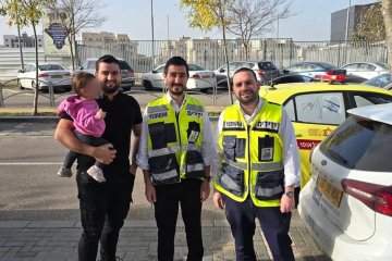 חריש: פעוטה ננעלה ברכב וחולצה בשלום על ידי מתנדבי ידידים