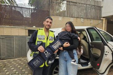 רמת ישי: פעוט ננעל בשגגה ברכב וחולץ בשלום ע”י מתנדב ידידים