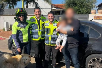 משען: תינוק ננעל בשגגה ברכב, מתנדבי ידידים חילצו אותו בשלום