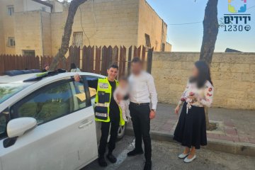 רמת שלמה: תינוקת ננעלה לבדה ברכב וחולצה בשלום על ידי מתנדב ידידים
