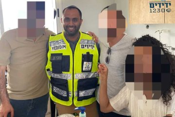מצפה יריחו: טבעת נלכדה באצבעה של גברת וחולצה בשלום על־ידי מתנדב ידידים