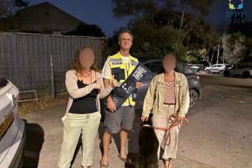 קרית טבעון: כלבה ננעלה ברכב לעיני בעליה וחולצה בשלום ע”י מתנדב ידידים